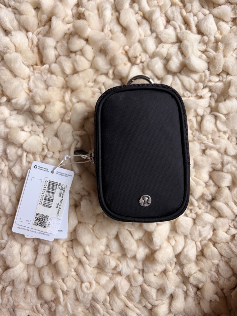 Lululemon Black Nano Pouch NWT